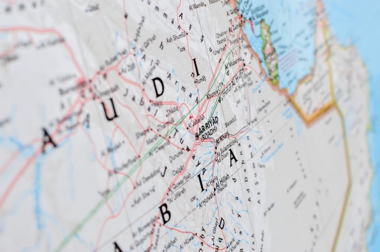 Bliski Wschód. Mapa ścienna polityczna wydawnictwa National Geographic. Fragment 6