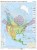 Ameryka Północna i Środkowa 1:7 500 000. Mapa ścienna krajobrazowa wydawnictwa Meridian