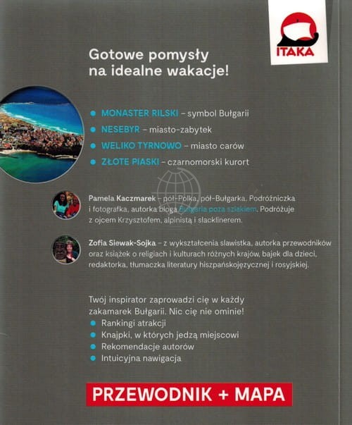 Bułgaria. Inspirator Podróżniczy. Przewodnik + mapa wydawnictwa Pascal. Okładka tył