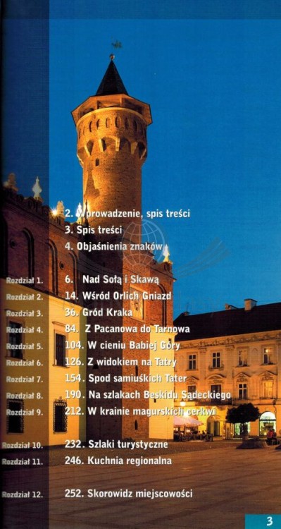 Województwo małopolskie. Przewodnik + atlas wydawnictwa Demart. Spis treści
