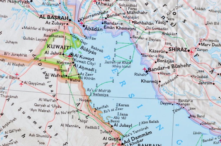 Bliski Wschód. Mapa polityczna w wersji magnetycznej. Wydawnictwo: National Geographic. Fragment 4