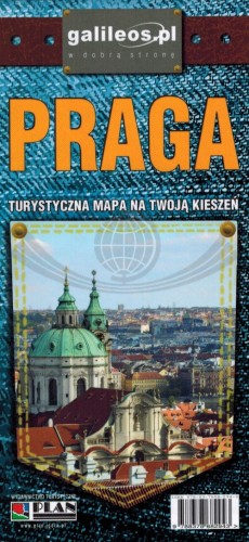 Praga. Kieszonkowa, laminowana mapa turystyczna wydawnictwa Galileos. Okładka