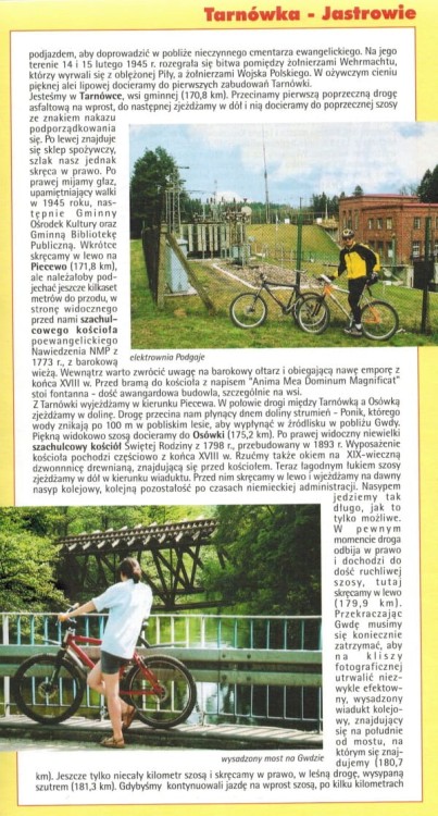 Transwielkopolska Trasa Rowerowa. Atlas rowerowy.  Strona przykładowa 3
