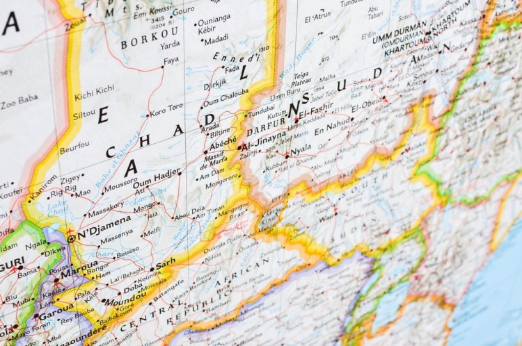 Afryka. Mapa polityczna w wersji do wpinania. Wydawnictwo: National Geographic. Fragment 11