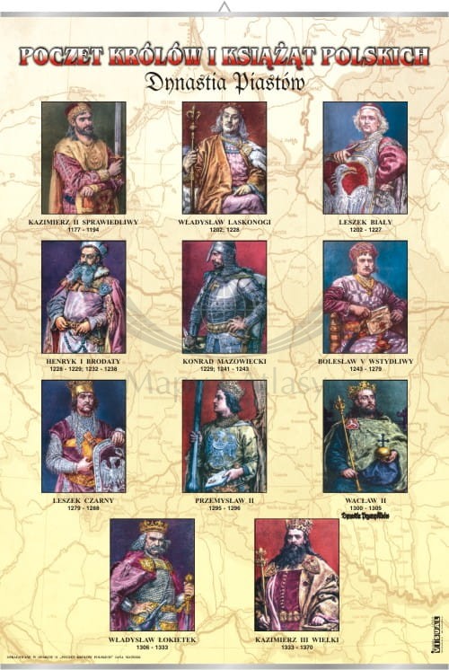 Dynastia Piastów cz.2. Plansza edukacyjna