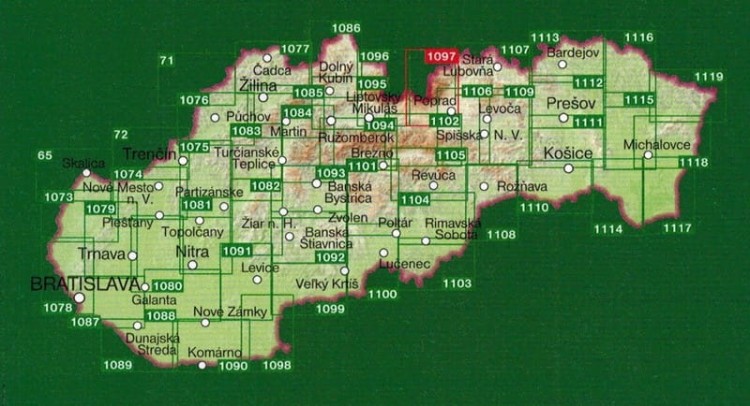 Tatry Wysokie. Mapa turystyczna 1097 wydawnictwa Shocart. Publikacje