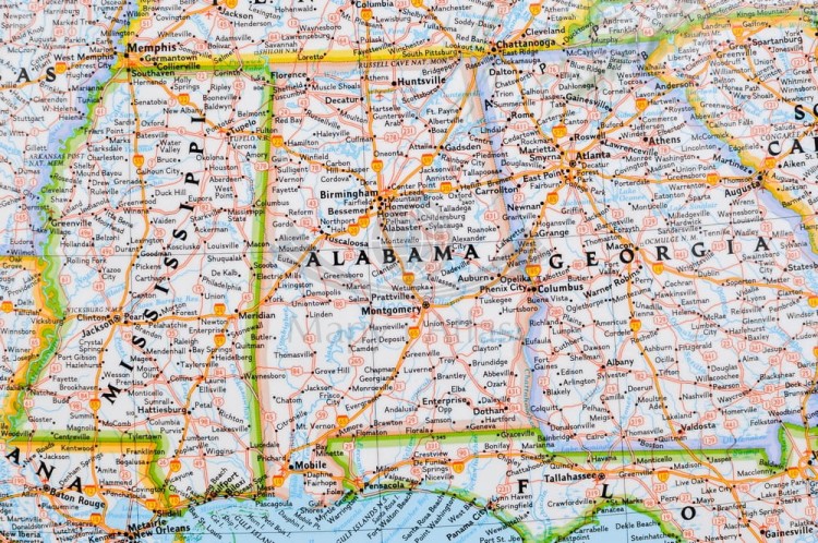 USA 1:4 561 000. Mapa polityczna w wersji do wpinania. Wydawnictwo: National Geographic. Fragment 4