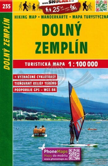 Dolny Zemplin. Mapa turystyczna 235. Shocart