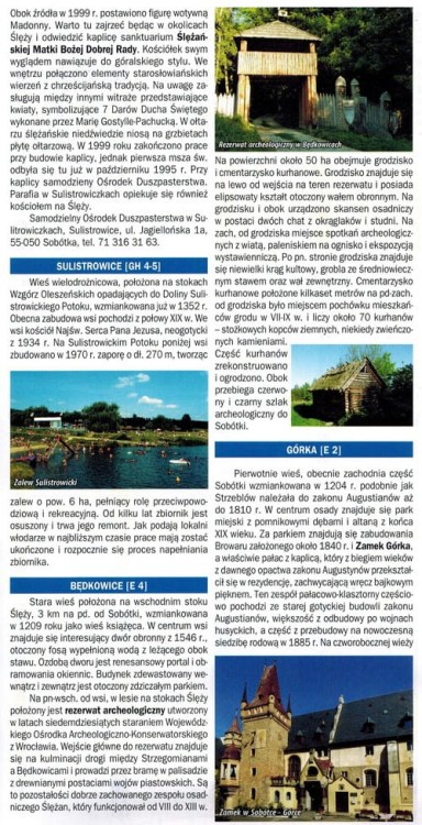 Masyw Ślęży, Sobótka 1:25 000. Mapa turystyczna wydawnictwa Galileos. Informator