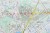 Warszawa 1:22 500. Mapa w ramie drewnianej. Producent: Jokart. Fragment 3