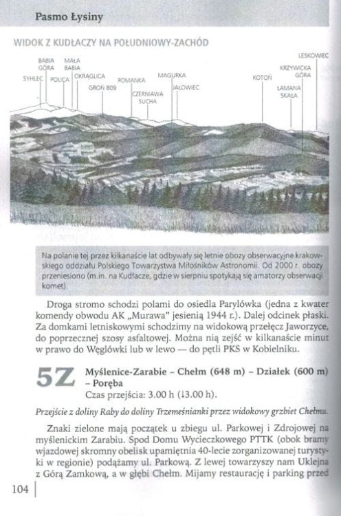 Beskid Wyspowy. Przewodnik wydawnictwa Rewasz. Przykładowa strona 1