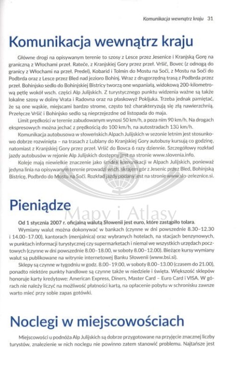 Alpy Julijskie. Tom I. Przewodnik wydawnictwa Sklep Podróżnika. Przykładowa strona 1