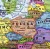 Świat 1:18 000 000. Mapa polityczna w wersji magnetycznej. Wydawnictwo Eko-Graf. Fragment 2