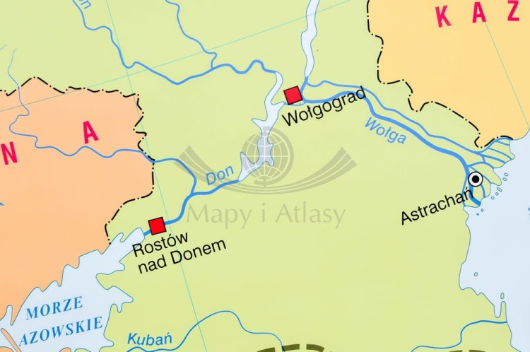 Europa. Mapa ścienna polityczna Nowa Era. Fragment 2