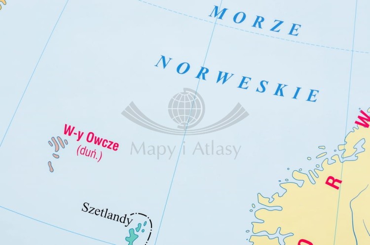 Europa. Mapa ścienna polityczna Nowa Era. Fragment 4