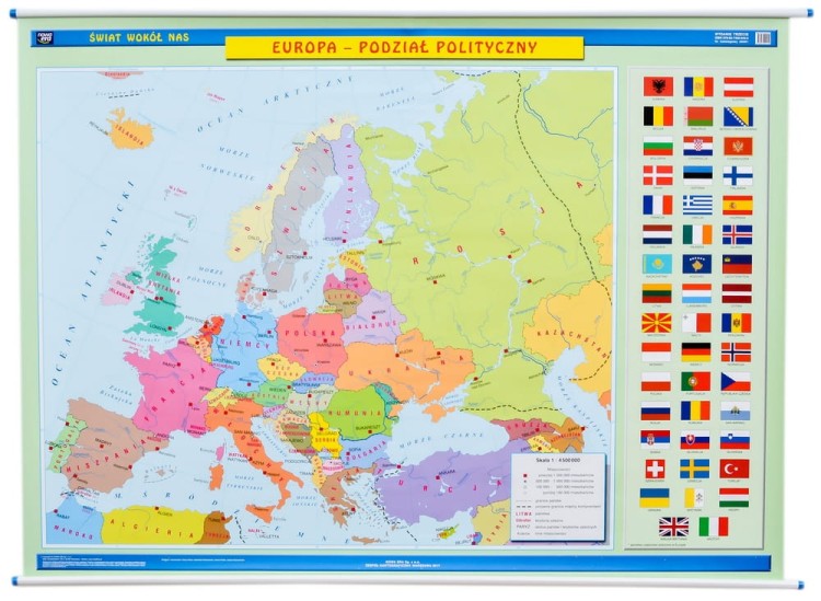 Europa. Mapa ścienna polityczna Nowa Era