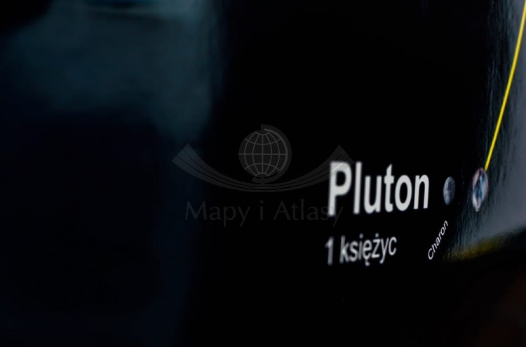 Planety i księżyce Układu Słonecznego. Plansza edukacyjna Nowa Era. Fragment 9