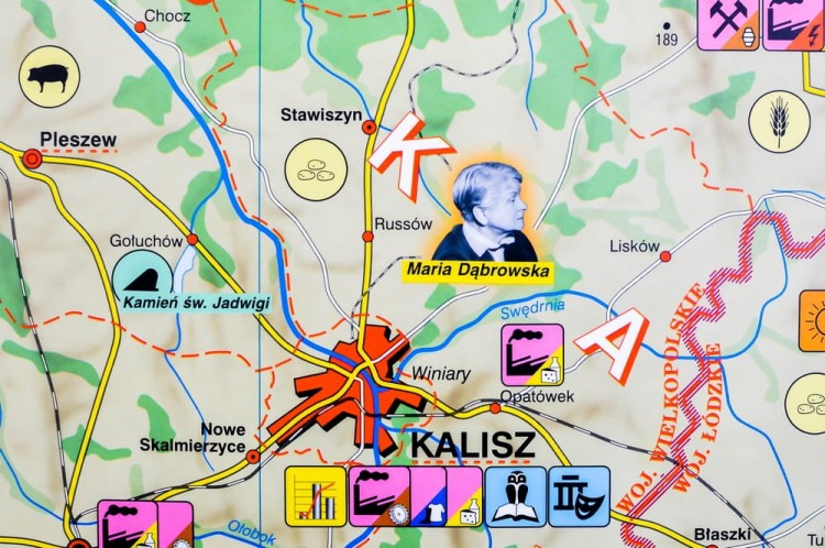 Wielkopolska. Mapa ścienna krajobrazowa. Nowa Era. Fragment 7