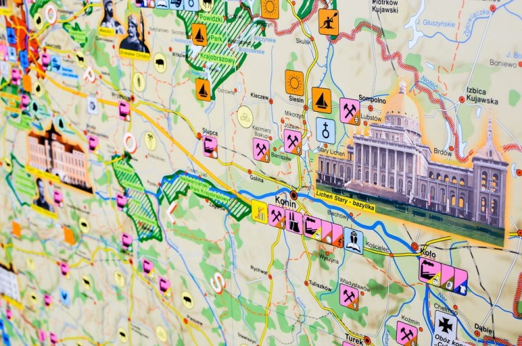 Wielkopolska. Mapa ścienna krajobrazowa. Nowa Era. Fragment 8