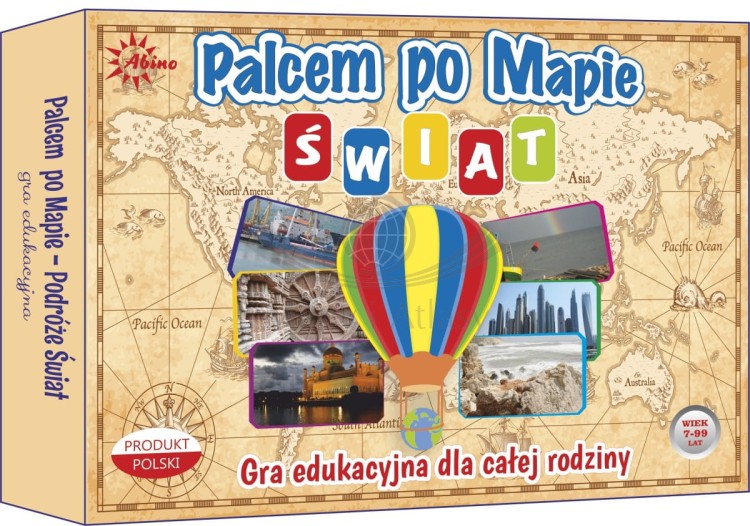 Gra edukacyjna Palcem po Mapie - świat