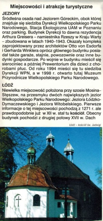 Wielkopolski Park Narodowy 1:20 000. Mapa turystyczna wydawnictwa TopMapa. Informator