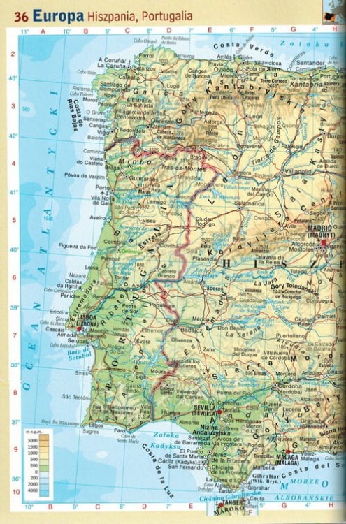 Atlas świata podręczny. Idealny dla krzyżówkowiczów. Wydawnictwo: Demart. Przykładowa strona 2