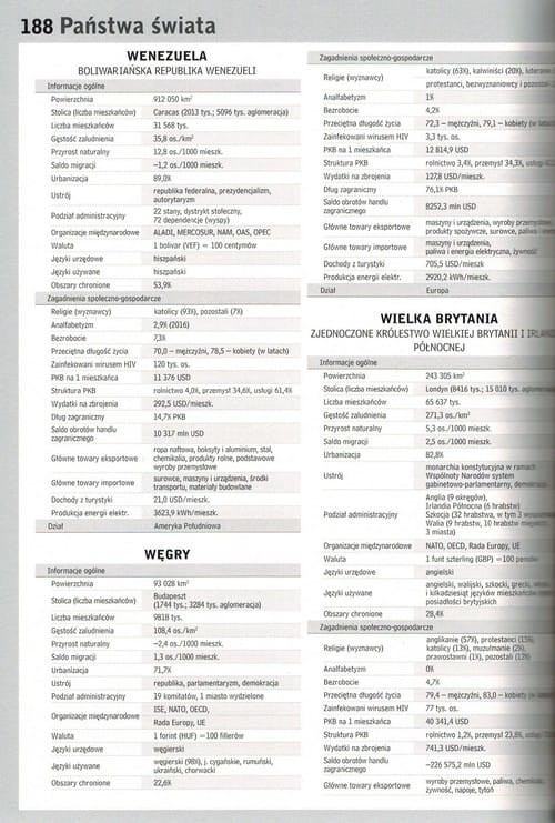 Atlas świata podręczny. Idealny dla krzyżówkowiczów. Wydawnictwo: Demart. Przykładowa strona 5