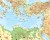 Europa 1:5 900 000. Mapa ścienna fizyczna. Fragment 3