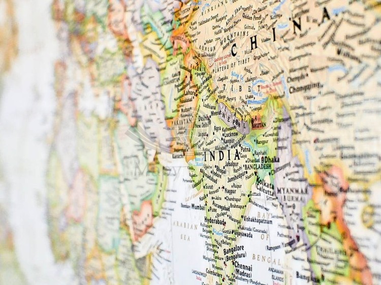 Świat 1:29 811 000. Mapa ścienna polityczna, ekskluzywna. Laminat matowy. Wydawnictwo: National Geographic. Fragment 5