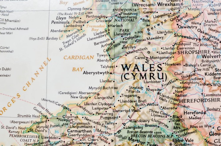 Wielka Brytania i Irlandia. Mapa ścienna ekskluzywna. National Geographic. Fragment 1