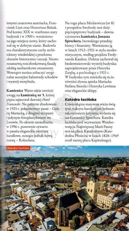 Lwów. Przewodnik Lajt wydawnictwa Pascal. Przykładowa strona 2