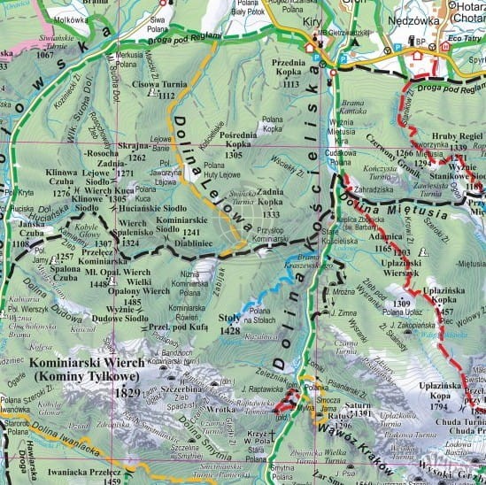 Tatry mapa turystyczna. Puzzle 1000 elementów. Fragment 2