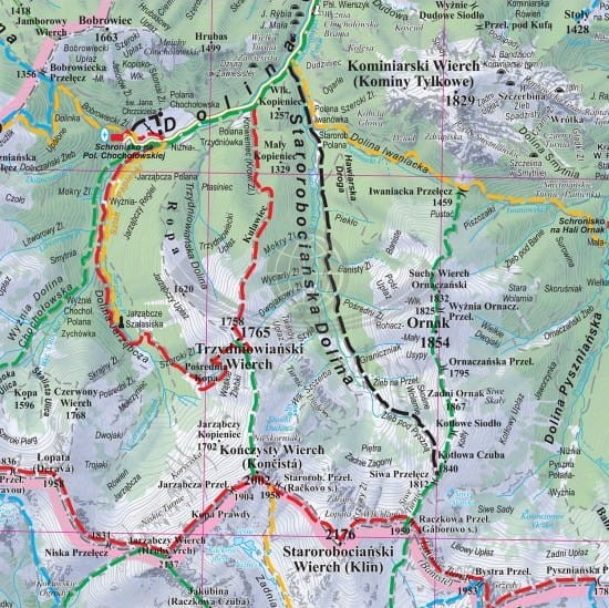 Tatry mapa turystyczna. Puzzle 1000 elementów. Fragment 3