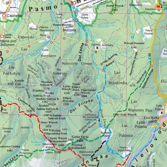 Tatry mapa turystyczna. Puzzle 1000 elementów. Fragment 4