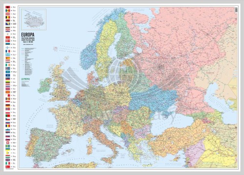 Europa 1:4 300 000. Mapa polityczno-drogowa magnetyczna Wydawnictwa Piętka