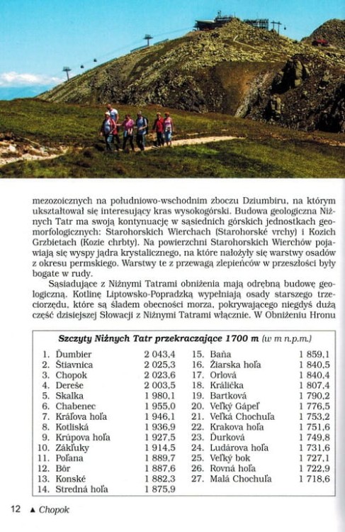 Niżne Tatry. Przewodnik turystyczny wydawnictwa Sklep Podróżnika. Przykładowa strona 1