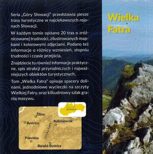 Wielka Fatra. Przewodnik turystyczny wydawnictwa Sklep Podróżnika. Okładka tył