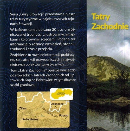 Tatry Zachodnie. Przewodnik turystyczny wydawnictwa Sklep Podróżnika. Okładka