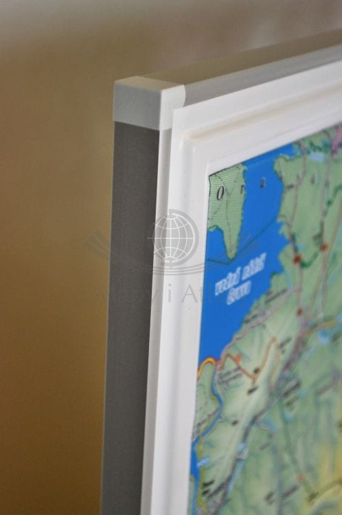 Tatry 1:66 666. Mapa plastyczna (trójwymiarowa). Rama aluminiowa. Fragment ramy 5