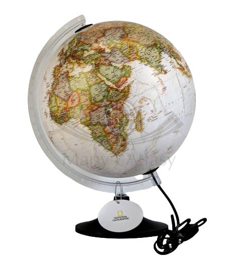 Globus Carbon 30 cm. Wersja ekskluzywna. Podświetlany. National Geographic
