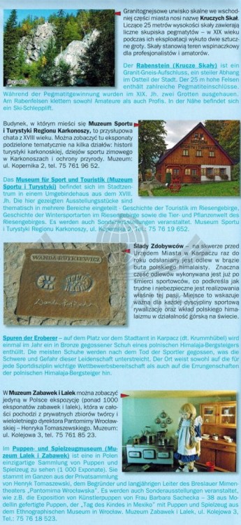 Karpacz 1:7 500. Mapa / Plan miasta wydawnictwa Galileos. Informator