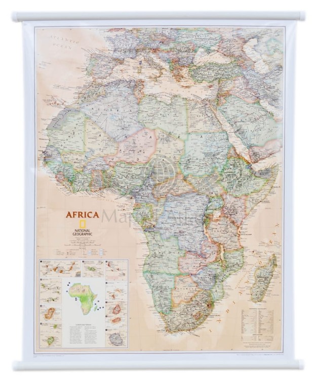 Afryka 1:14 244 000. Mapa ścienna ekskluzywna wydawnictwa National Geographic