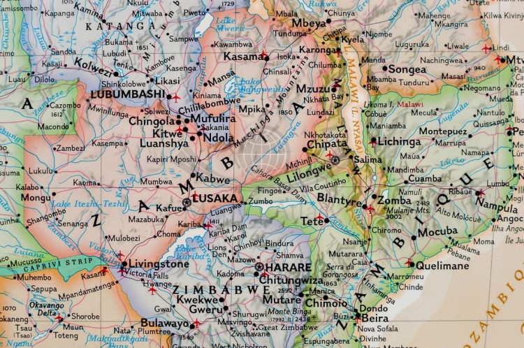 Afryka 1:14 244 000. Mapa ścienna ekskluzywna wydawnictwa National Geographic. Fragment 1