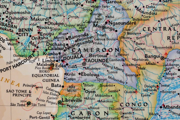 Afryka 1:14 244 000. Mapa ścienna ekskluzywna wydawnictwa National Geographic. Fragment 2