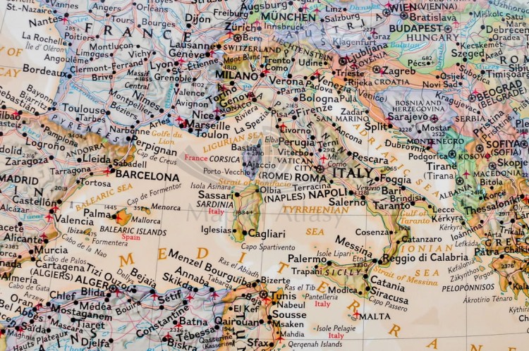 Afryka 1:14 244 000. Mapa ścienna ekskluzywna wydawnictwa National Geographic. Fragment 4