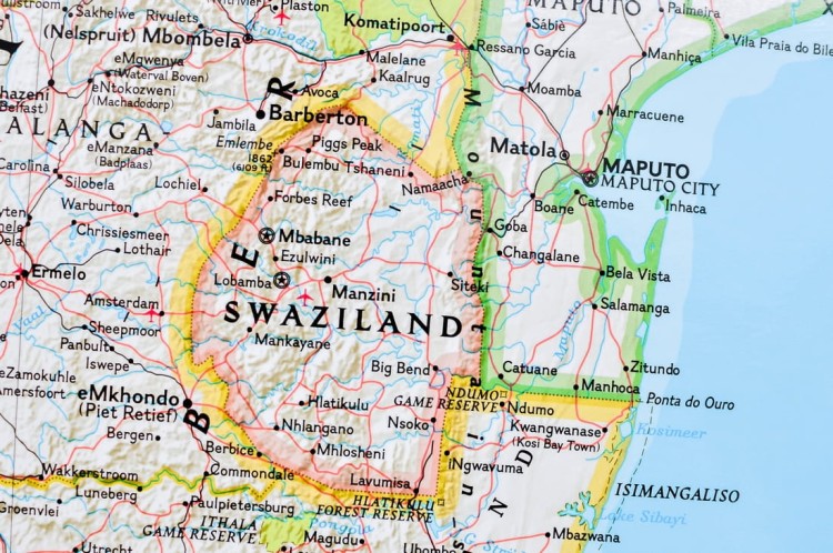 Afryka Południowa (RPA) 1:3 044 000. Mapa ścienna. National Geographic. Fragment 3