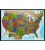 USA / Stany Zjednoczone 1:2 815 000. Mapa ozdobna w wersji do wpinania. Wydawnictwo: National Geographic
