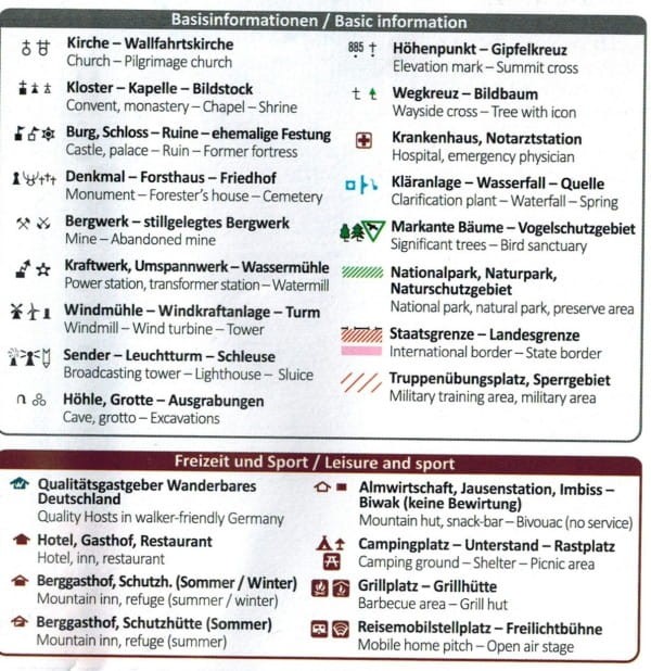 Rugia. Laminowana mapa turystyczna 737 wydawnictwa Kompass. Legenda 2