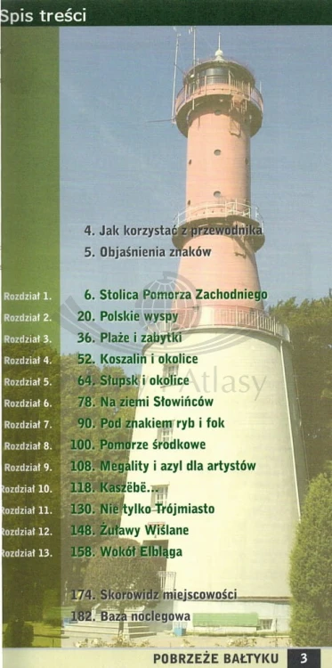 Pobrzeże Bałtyku. Przewodnik wydawnictwa Demart. Spis treści