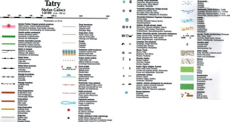 Zakopane i Tatry. Laminowana mapa turystyczna wydawnictwa Demart.  Legenda 2